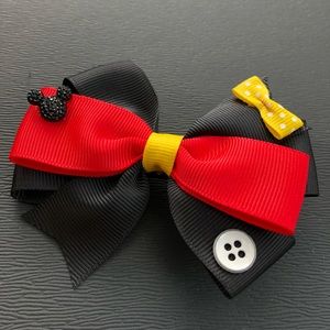 Mickey Mouse hair clip set of 2 pieces HANDMADE